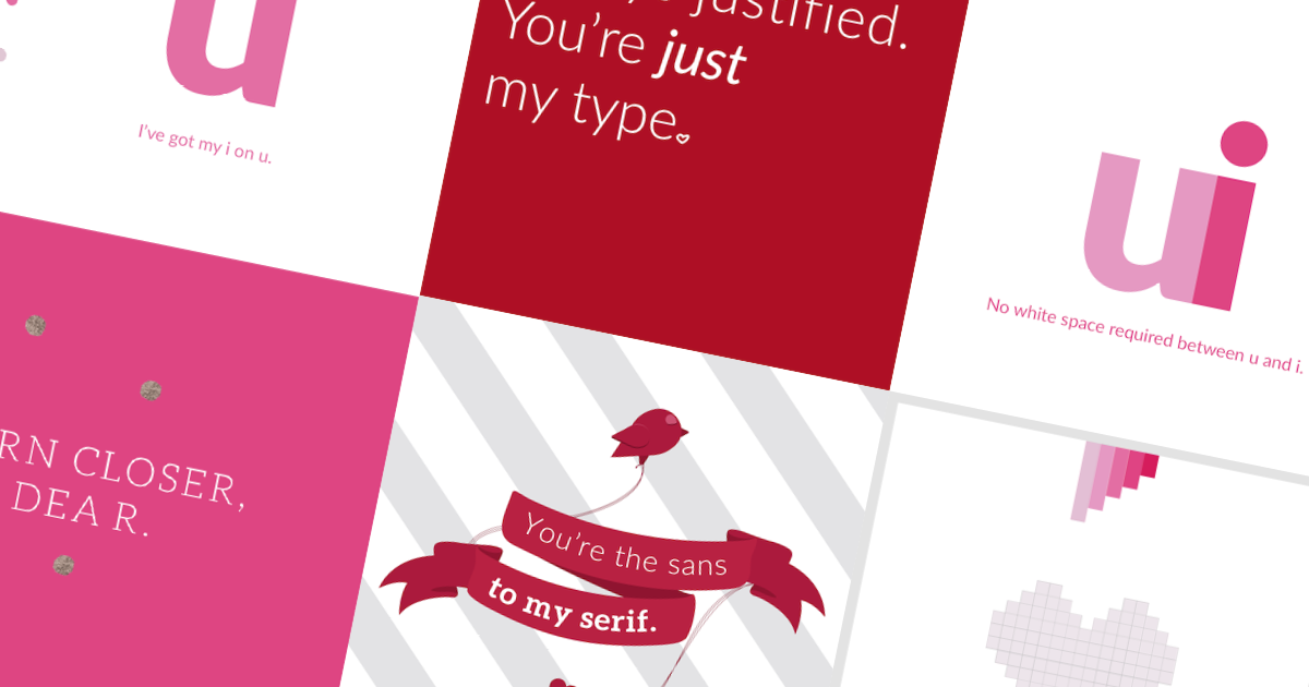 6 Valentine's Day cards for every kind of designer